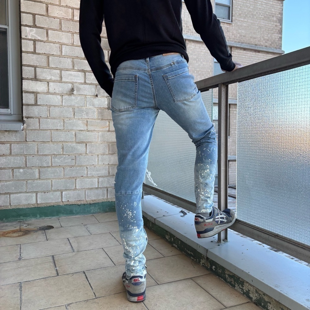 Hyper Denim Artsy Distressed Jeans Size 30 - Picture 4 of 10